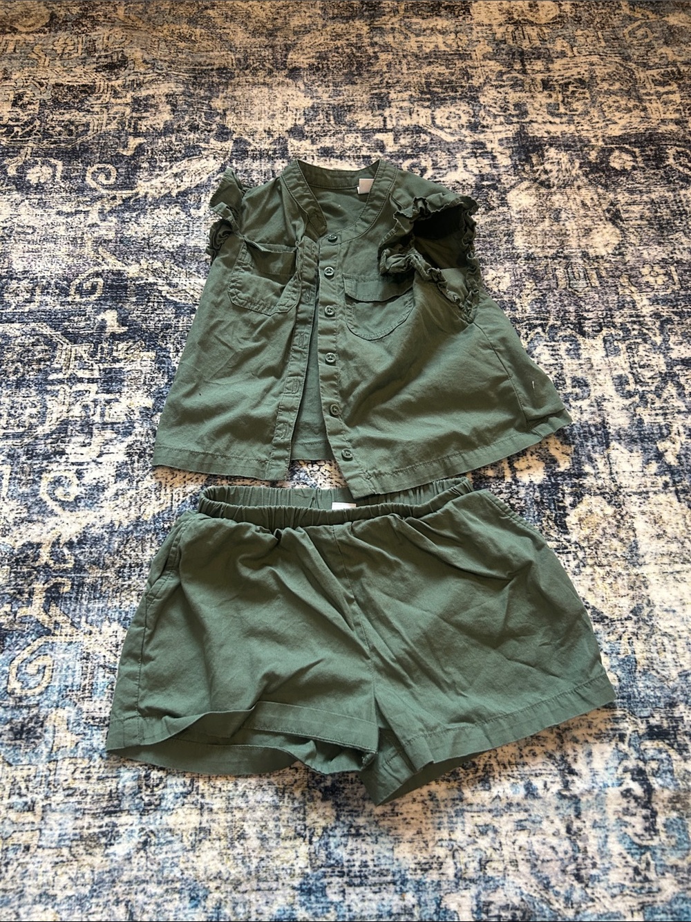 Gap Girls Green Matching Set Size 4 Like New